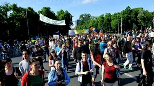 Peste 2.000 de oameni au protestat pe străzile din centrul Capitalei faţă de defrişările ilegale - VIDEO, FOTO