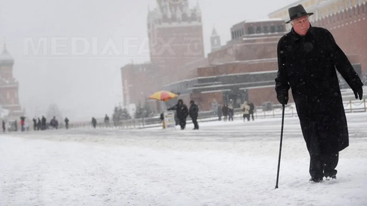 Ninsori de coşmar la Moscova şi temperaturi de minus două grade în mijlocul primăverii