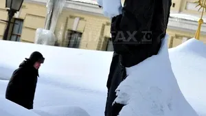 Strat de zăpadă record pentru ultimii 84 de ani, în capitala croată 