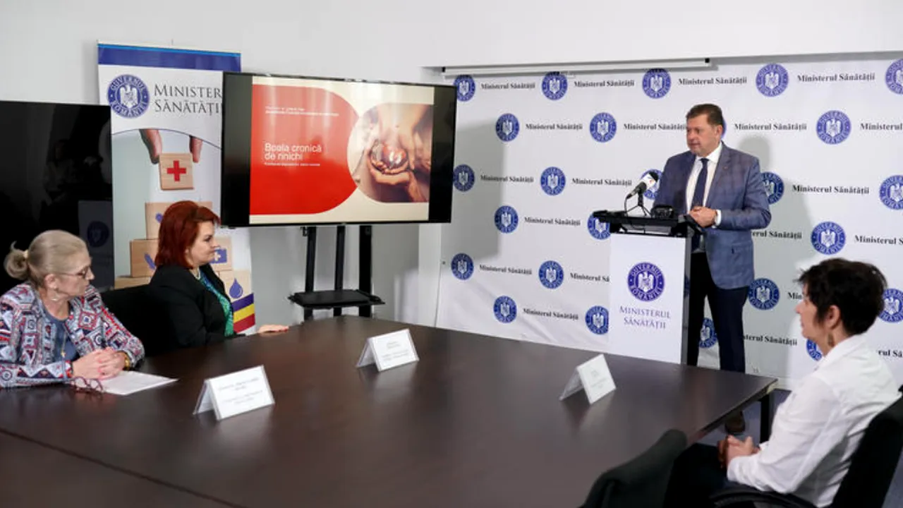 Societatea Română de Nefrologie, Societatea Naţională de Medicina Familiei şi Ministerul Sănătăţii au lansat prima campanie naţională de conştientizare dedicată Bolii Cronice de Rinichi