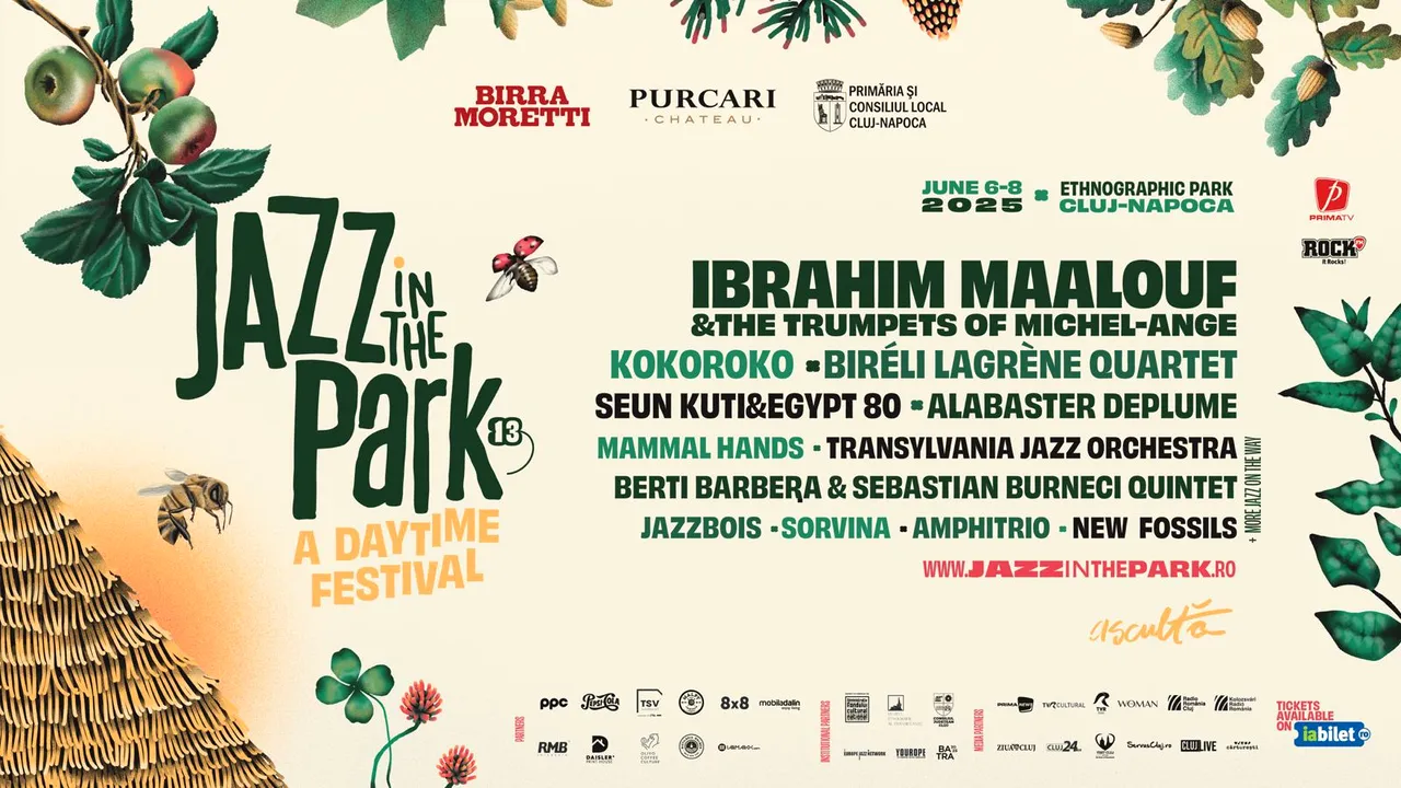 Jazz in the Park dă startul verii festivaliere, în 6-8 iunie, la Cluj! 