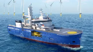 Vapor specializat în întreţinerea turbinelor eoliene marine, lansat la apă la şantierul din Galaţi 