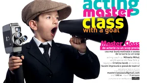 Acting Master Class with a Goal: Profesoara Mihaela Mihuţ şi regizorul Cristina Iacob susţin un atelier de actorie cu tehnica folosită de actorii de la Hollywood