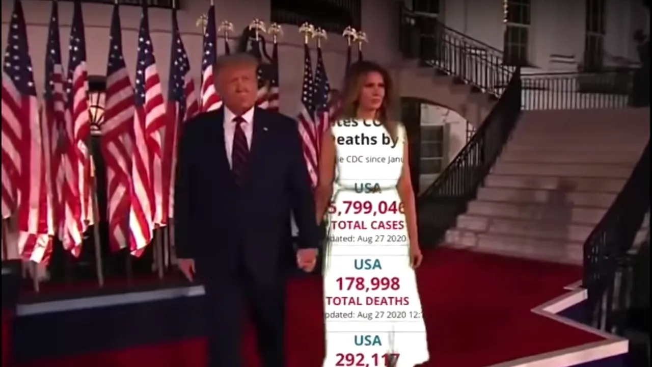 De la fashion icon, Prima Doamnă a SUA devine subiect de meme-uri. Ce a purtat Melania Trump, la a doua nominalizare a soţului său