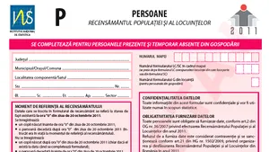 Recensământul populaţiei şi al locuinţelor: Formularele individuale vor fi distruse după un an, nu sunt comunicate altor instituţii