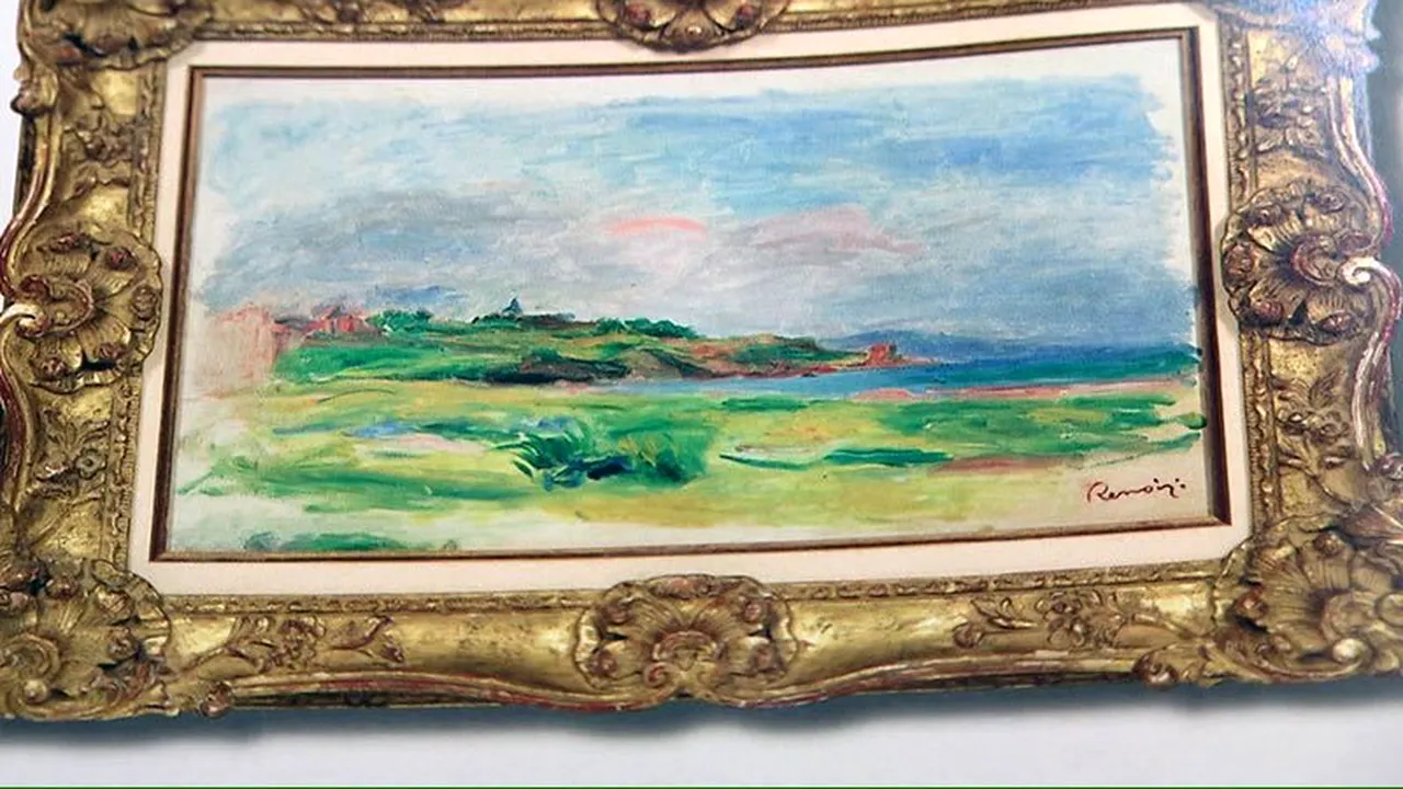 Jaf cu sacoşa de cumpărături. Tablou valoros de Renoir, furat de la o casă de licitaţii  - FOTO