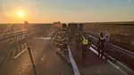 Incendiu pe autostrada A1, în apropiere de Pecica. O autoutilitară a ars în această dimineață