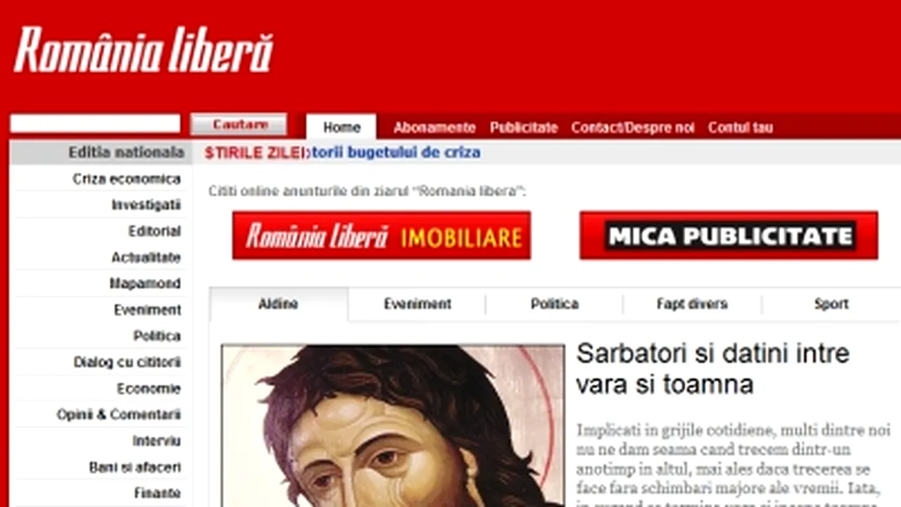 România liberă a semnat un parteneriat cu International Herald Tribune
