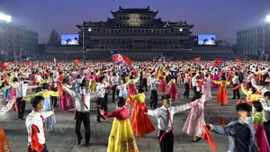 Coreea de Nord a celebrat o importantă sărbătoare naţională cu muzică şi dans, dar fără paradă militară