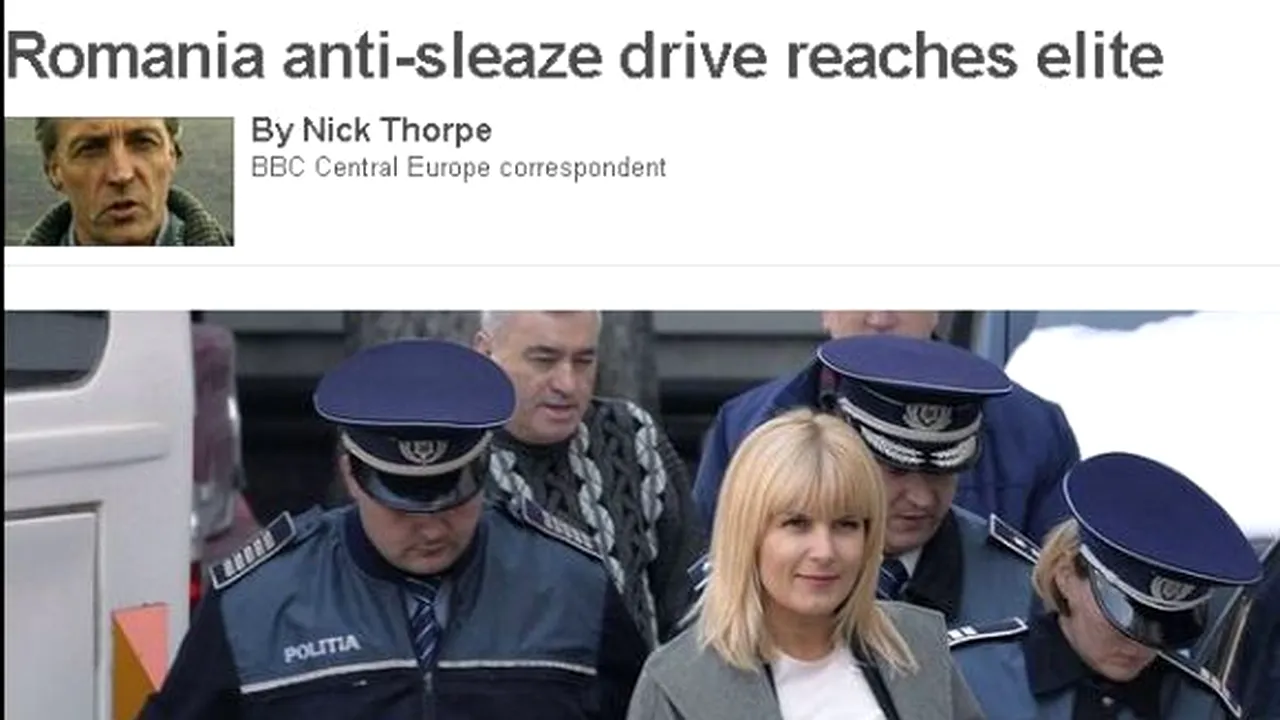 BBC: Demersul anticorupţie al României ajunge până la elite