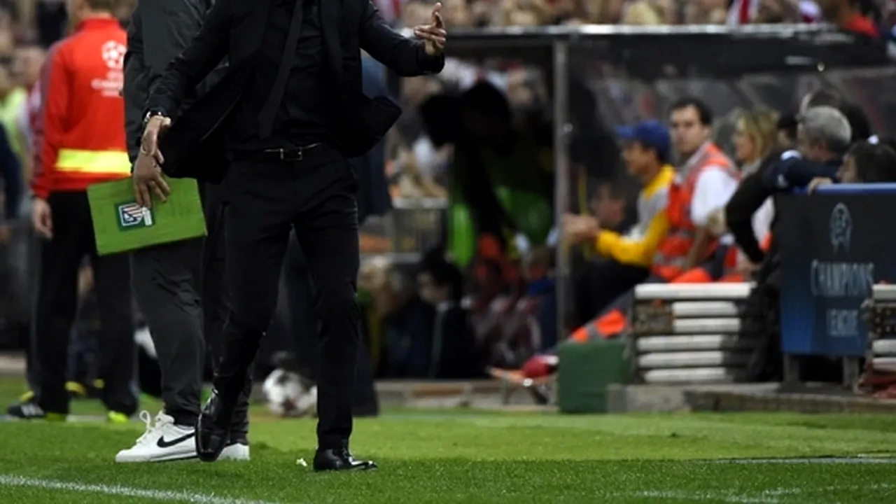 Diego Simeone: Ne bucurăm că am trecut de o echipă foarte mare