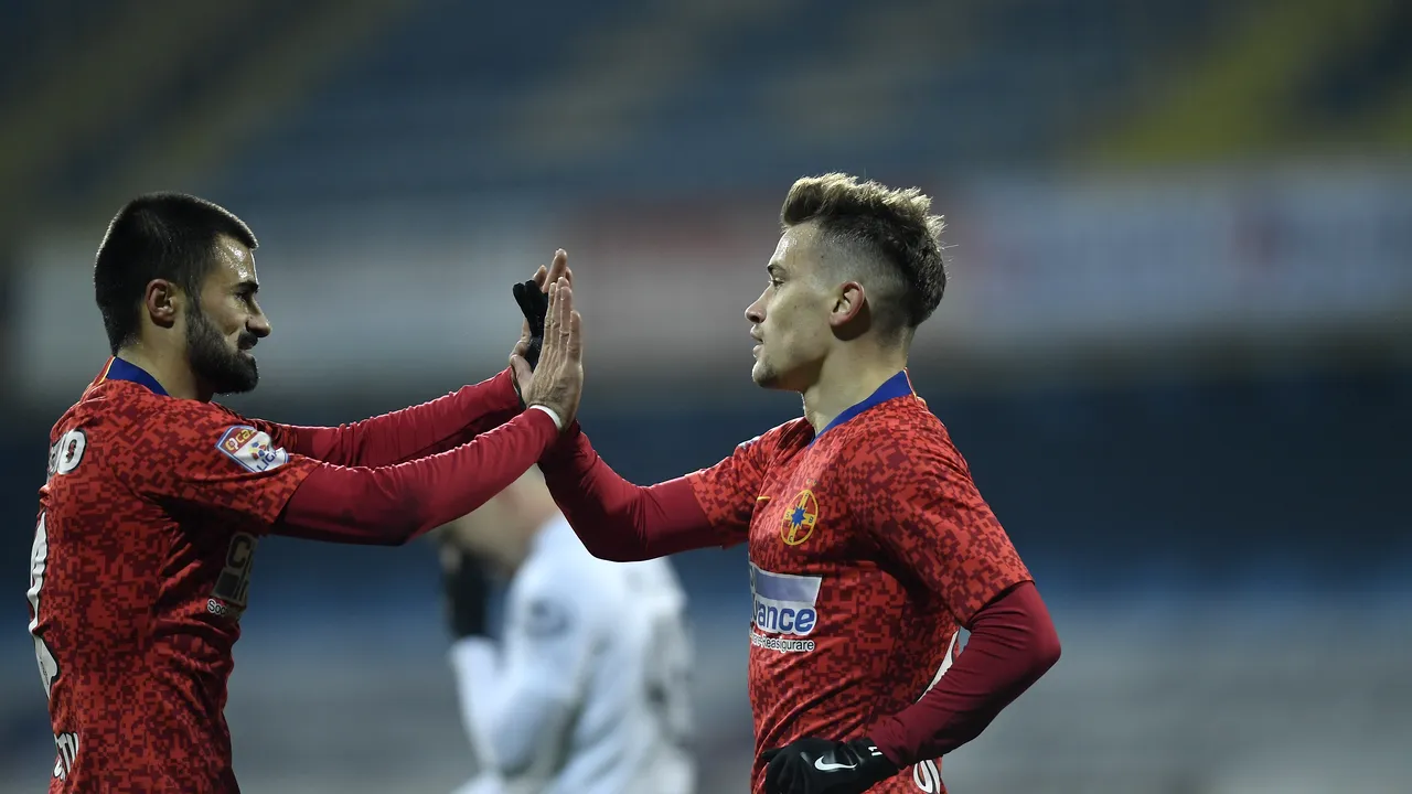 Bătuţi de ai lor. FCSB trece pe primul loc în Liga 1 după victoria de la Mediaş, cu ajutorul jucătorilor transferaţi de la Gaz Metan