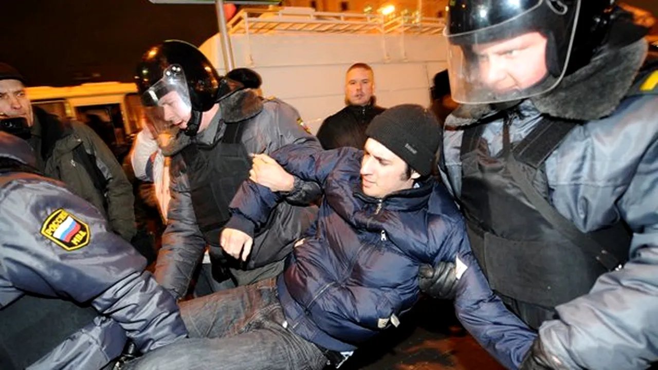 Proteste masive în Rusia: Peste 300 de manifestanţi, arestaţi la Moscova