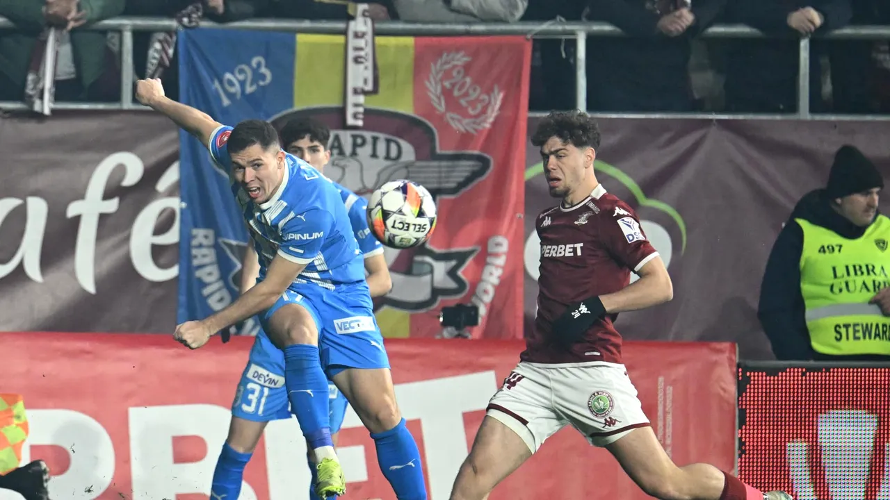 Rapid învinge Universitatea Craiova cu 1-0
