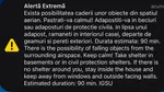 Mesaj nou RO-Alert în Tulcea, după posibilitatea căderii unor obiecte din spațiul aerian. Oamenii, îndemnați să se adăpostească