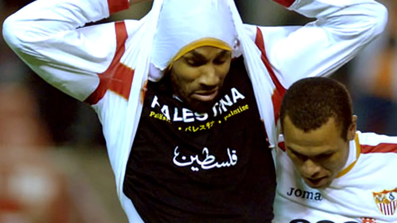 Kanoute, amendat după ce şi-a arătat susţinerea faţă de palestinieni
