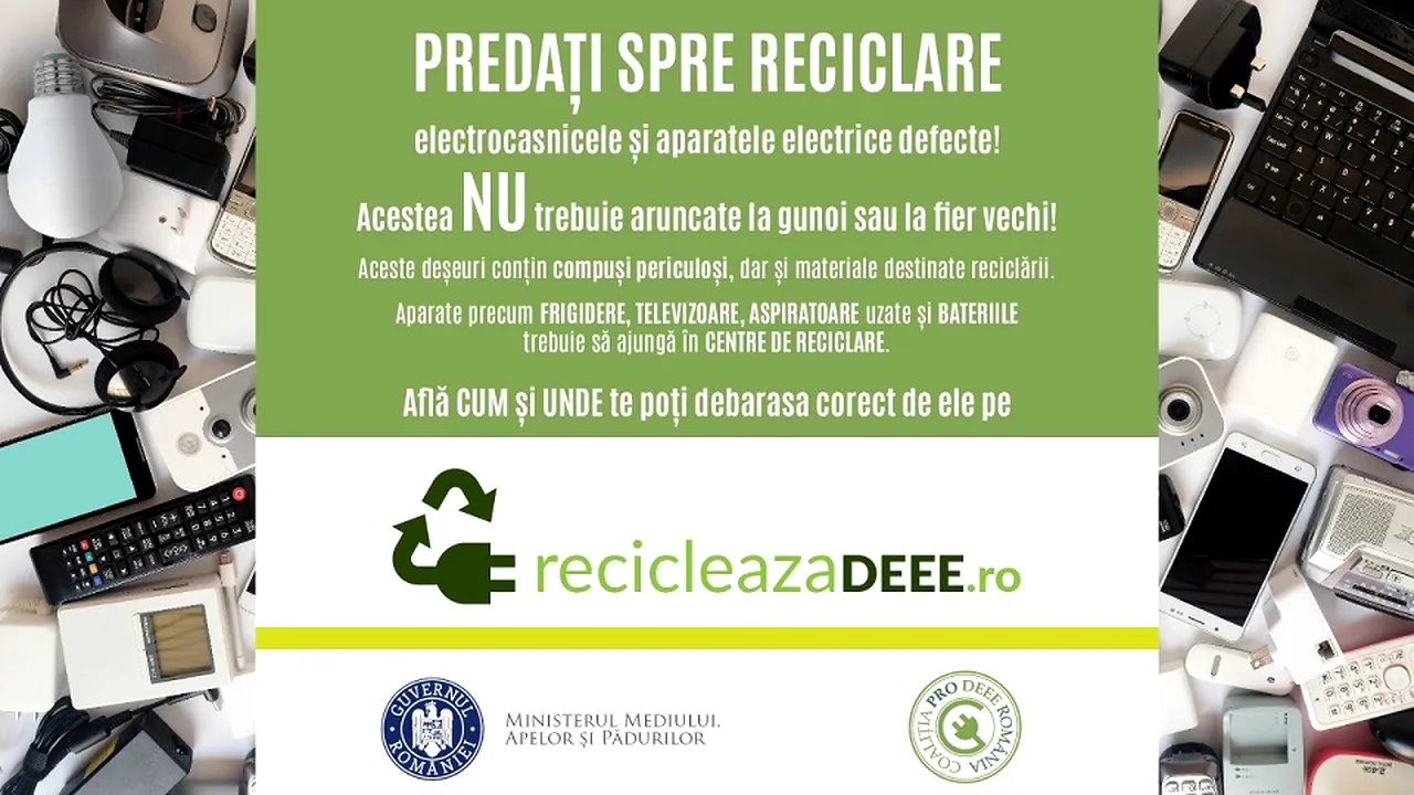 Coaliţia PRO DEEE împreună cu Ministerul Mediului lansează o campanie de conştientizare!