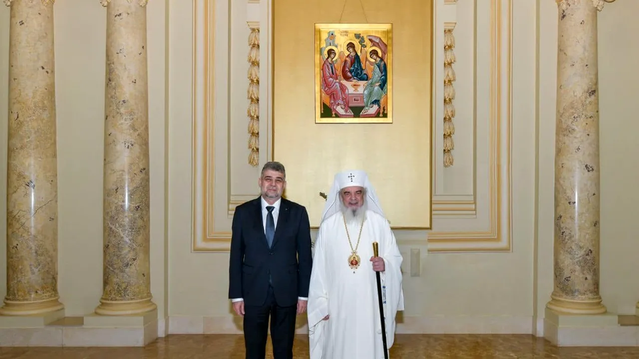 Premierul Marcel Ciolacu a avut o întâlnire cu Patriarhul Daniel la Palatul Patriarhiei
