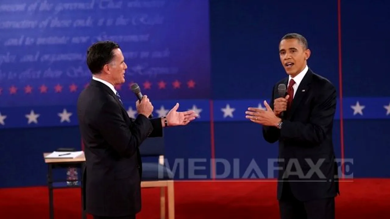 A DOUA DEZBATERE Obama-Romney: Preşedintele a început în forţă, acuzându-l pe Romney că vrea să îi favorizeze pe bogaţi. Romney i-a reproşat că ar conduce SUA pe 