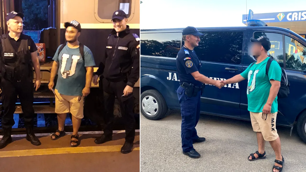 Bărbat din Ucraina, ajutat de jandarmi şi poliţiştii de frontieră să ajungă la familia sa din Bucureşti