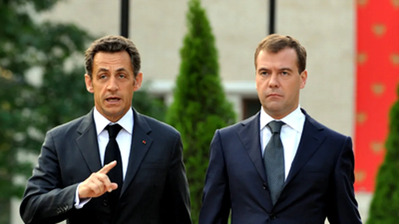 Negocieri tensionate între Sarkozy şi Medvedev