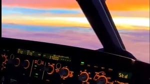 Ce vede un pilot la birou. Imagini inedite din cabina unui pilot de avion VIDEO
