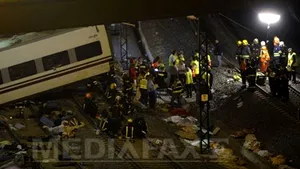 ACCIDENTUL din SPANIA: Şapte zile de doliu în Galicia, după tragedia feroviară