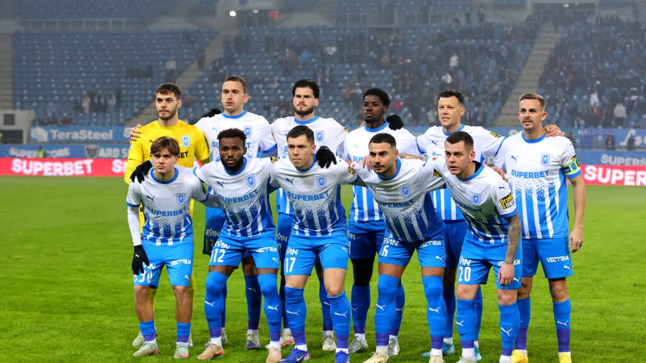 Superliga. Universitatea Craiova rămâne lider după etapa a 25-a. FCSB se apropie de play-off