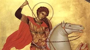 Sfântul Gheorghe, sărbătorit pe 23 aprilie. Ramurile verzi, simbolul protecției și al începutului primăverii