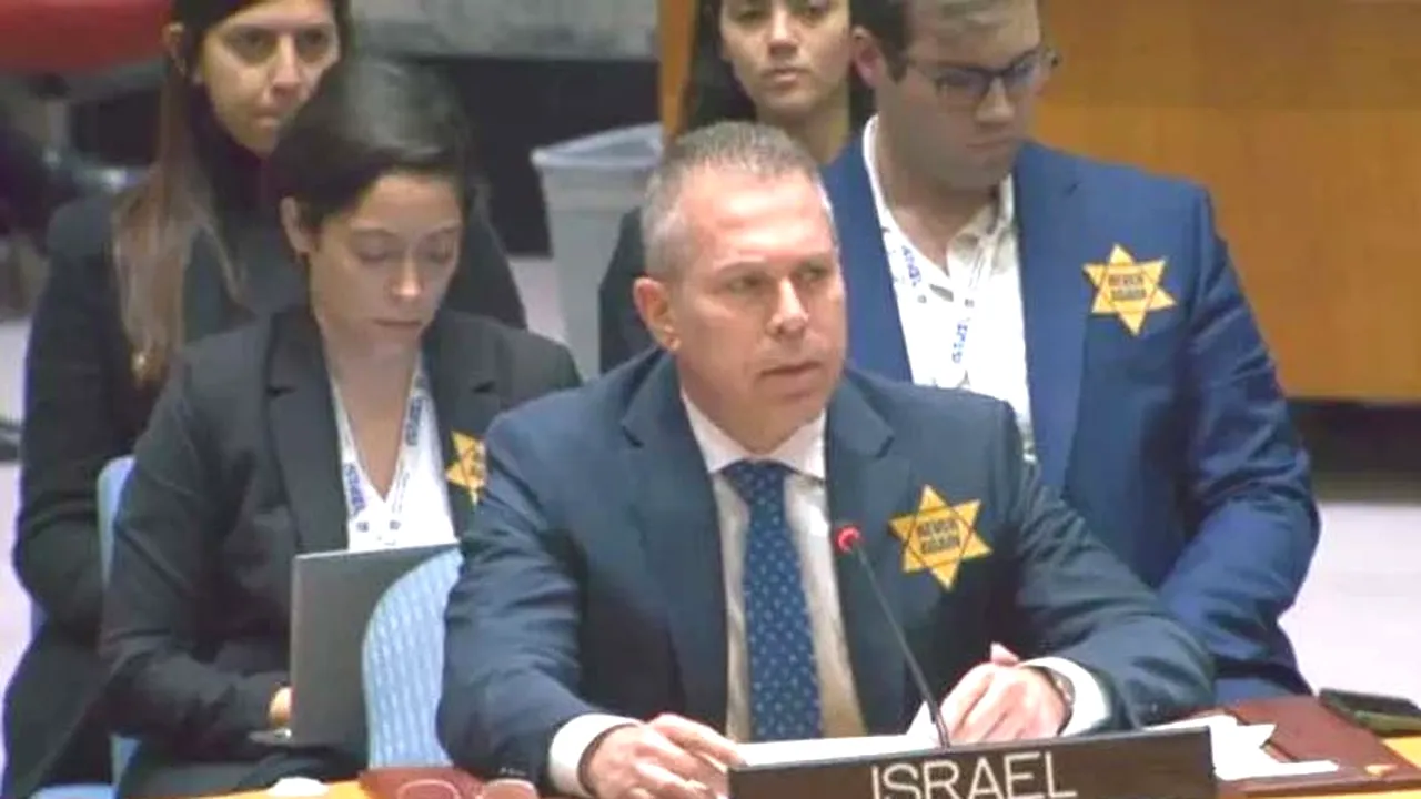 COMENTARIU Lelia Munteanu: Sacrilegiu - steaua galbenă pe pieptul reprezentanţilor Israelului la ONU