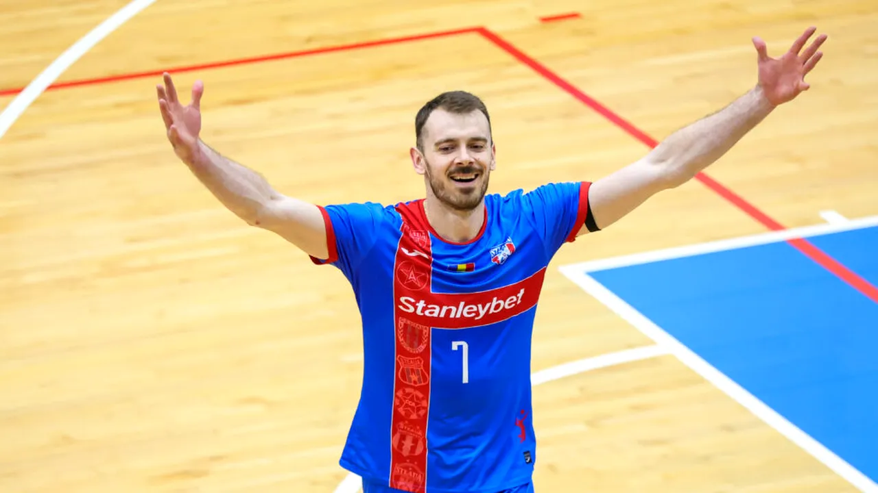 Rareș Bălean, extrema de la Steaua, despre derbiul cu Dinamo la volei: Ne gândim doar la victorie
