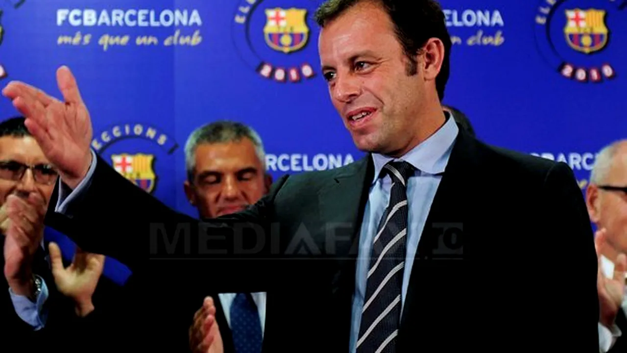 Sandro Rosell este noul preşedinte al grupării FC Barcelona