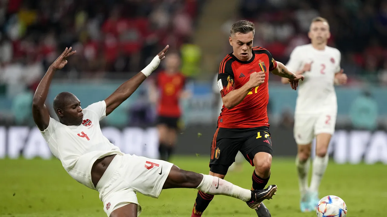 Diavoli roşii se impun cu emoţii în faţa neexperimentatei echipe a Canadei. Courtois, omul meciului