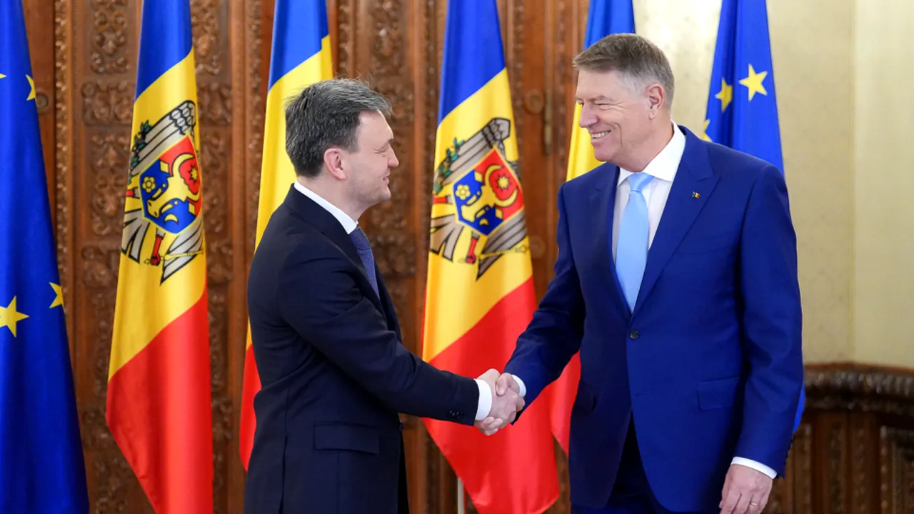 Iohannis l-a primit la Palatul Cotroceni pe prim-ministrul Republicii Moldova, Dorin Recean