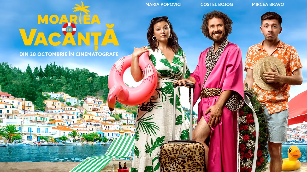 Mircea Bravo, Costel şi Maria Popovici joacă într-o comedie „mortală”! Vezi trailer-ul oficial Moartea în vacanţă 