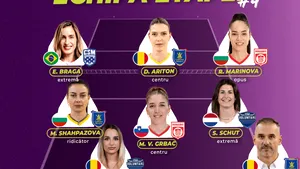 Corona Brașov domină echipa etapei a 4-a din Divizia A1 la volei feminin