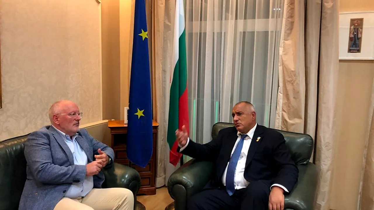 Negocieri la Bruxelles între Borisov şi Timmermans. Discuţiile, distribuite LIVE pe Facebook şi oprite la intervenţia lui Timmermans | VIDEO