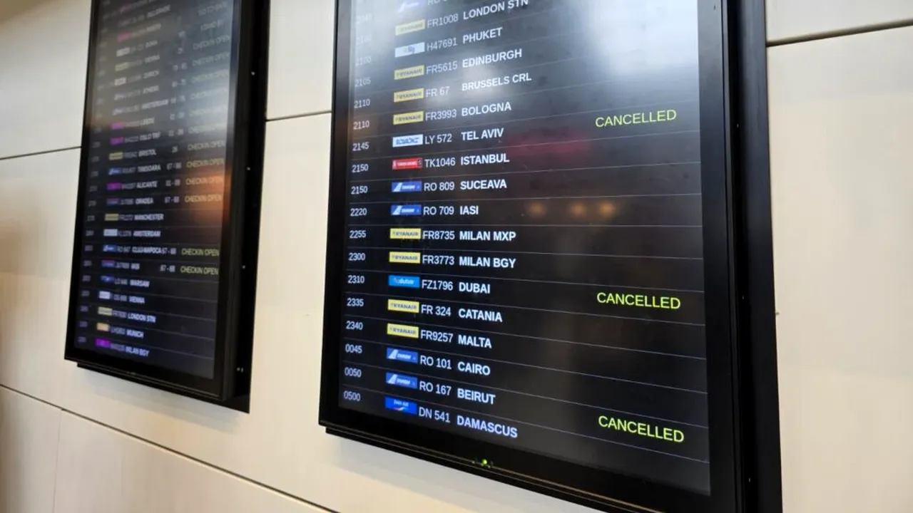 12 zboruri anulate de pe Aeroportul Otopeni