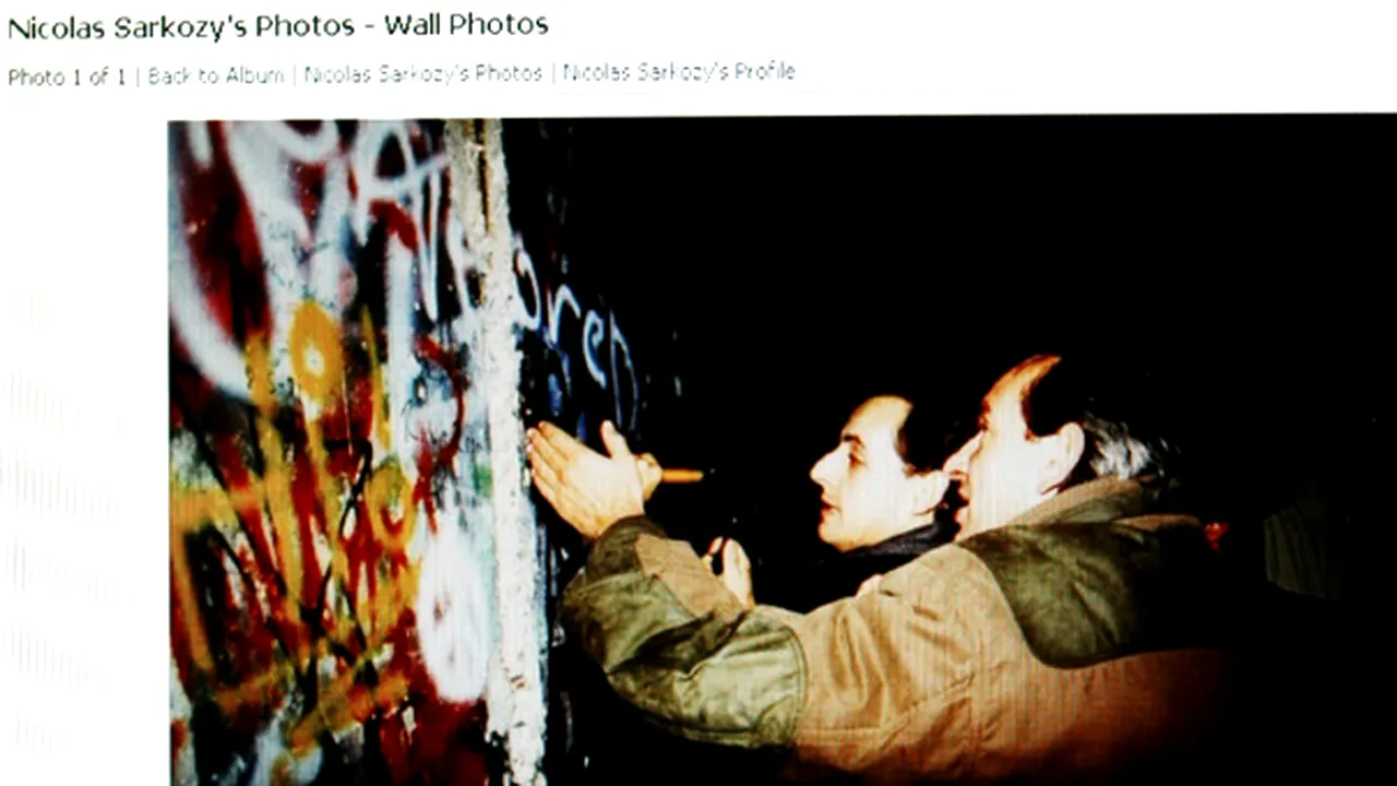 Participarea lui Sarkozy la demolarea Zidului Berlinului, pusă sub semnul întrebării