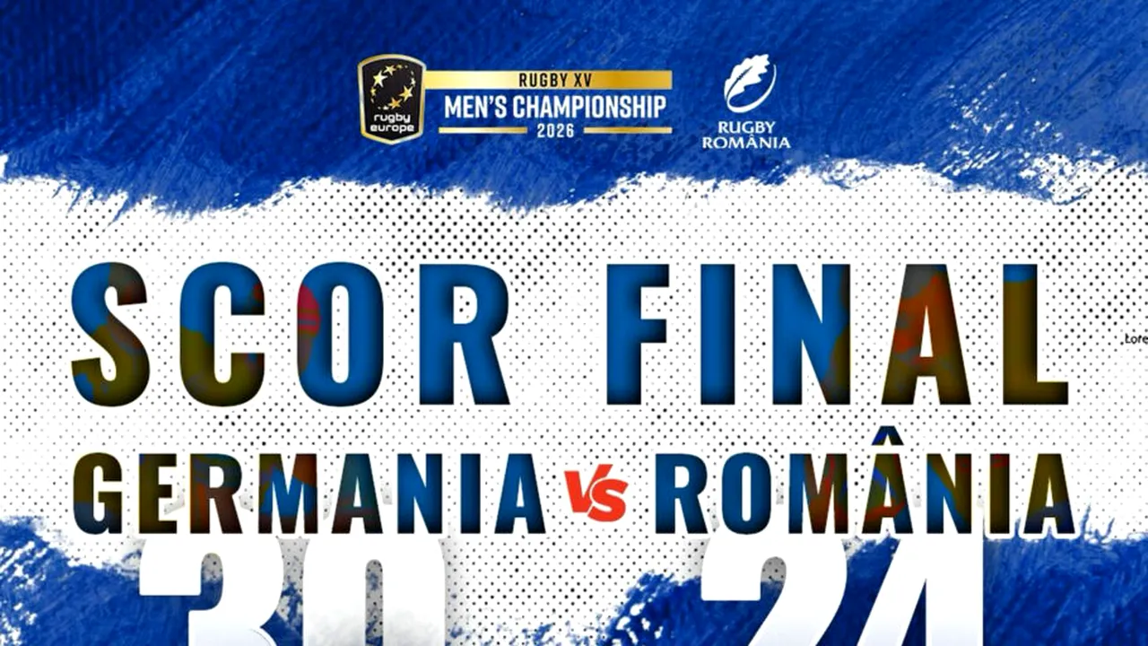 Surpriză la debutul Campionatului European de Rugby 2026. România pierde în Germania